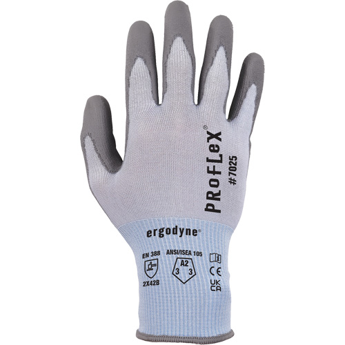 Gants r&eacute;sistant &agrave; la coupe Proflex 7025, Taille Petit, Calibre 18, Rev&ecirc;tement Polyur&eacute;thane, Enveloppe en Nylon/PEHP/Spandex, ASTM ANSI niveau A2/EN 388 niveau B NTL Industrial