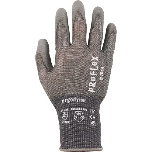 Gants r&eacute;sistant &agrave; la coupe Proflex 7025, Taille Petit, Calibre 18, Rev&ecirc;tement Polyur&eacute;thane, Enveloppe en Nylon/PEHP/Spandex, ASTM ANSI niveau A2/EN 388 niveau B NTL Industrial