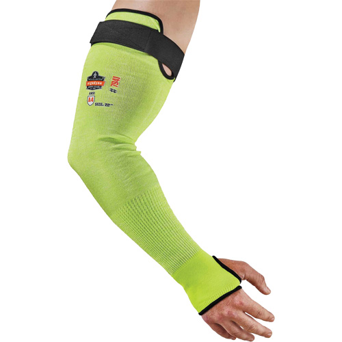 Manche de protection contre la coupe ProFlex 7941-PR, TenaLux, 22", ASTM ANSI niveau A4/EN 388 niveau D, Lime haute visibilit&eacute; NTL Industrial