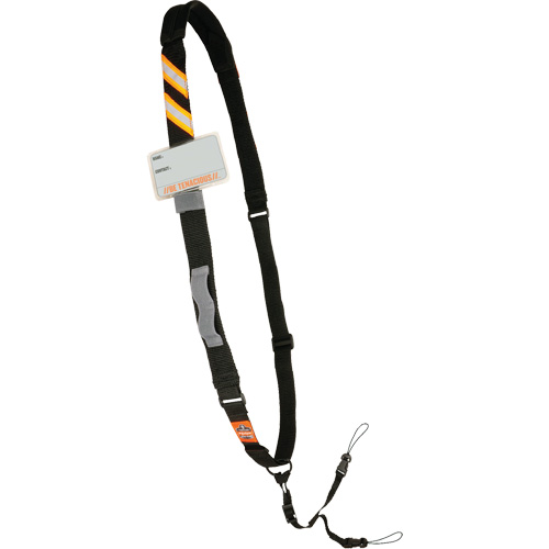 Longe &eacute;lingue &agrave; scanneur de code barres coussin&eacute;e Squids 3137 pour ordinateurs portables, Longueur fixe, Boucle NTL Industrial