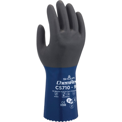CS710 Chemical-Resistant Gloves, Size 7, 12" L, Polyester NTL Industrial