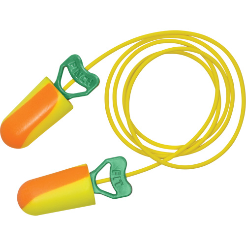 PinchFit BioSoft Biobased Earplugs, Bulk - Box, Corded NTL Industrial
