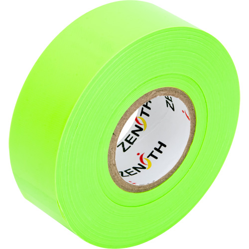 Flagging Tape, 1.1875" W x 164' L, Fluorescent Green NTL Industrial