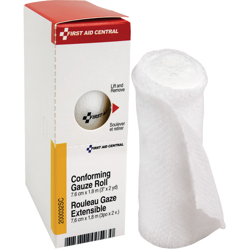 SmartCompliance&reg; Refill Conforming Stretch Gauze Bandage, Roll, 6' L x 3" W, Sterile, Medical Device Class 1 NTL Industrial
