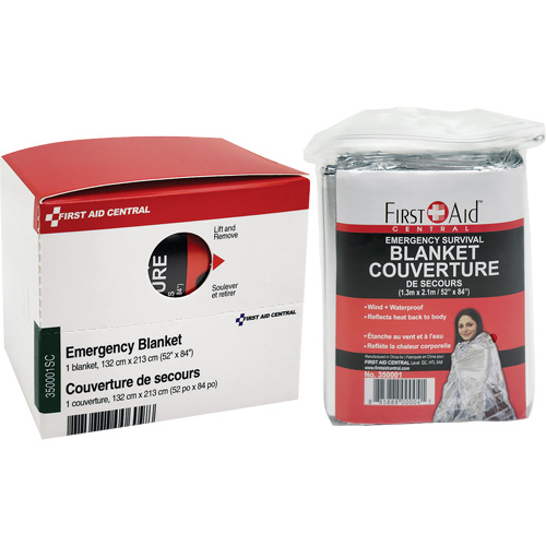 SmartCompliance&reg; Refill Emergency Blanket, Mylar NTL Industrial