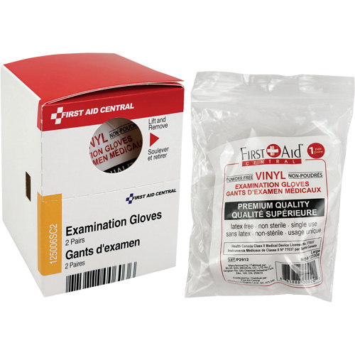 Recharge de gants d'examen SmartCompliance, Vinyle, Sans poudre, Transparent, Classe 2 NTL Industrial