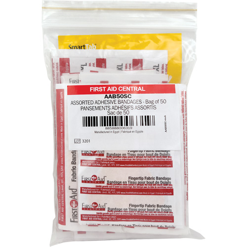 Recharge de bandages adh&eacute;sifs SmartCompliance, Assorti, Tissu/Plastique, Non st&eacute;rile NTL Industrial