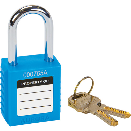 Lock for Lockouts, Safety Padlock, Keyed Different, Thermoplastic, 1-1/2" Width NTL Industrial