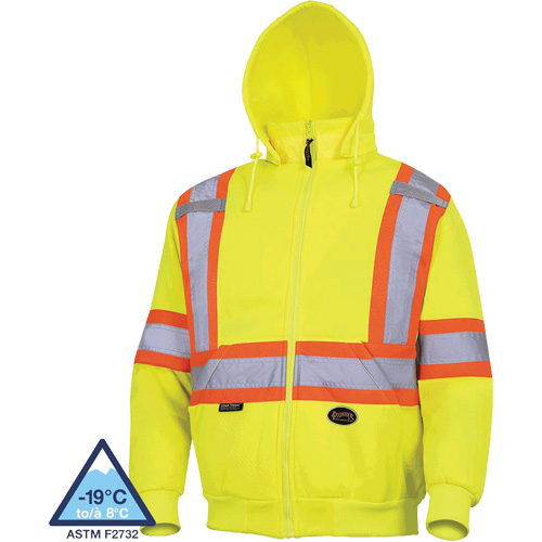 6925 Chandail &agrave; capuche, T-petit, Jaune haute visibilit&eacute; NTL Industrial