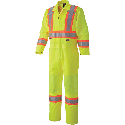 5999A Combinaison de s&eacute;curit&eacute; routi&egrave;re, T-petit, Jaune lime haute visibilit&eacute; NTL Industrial