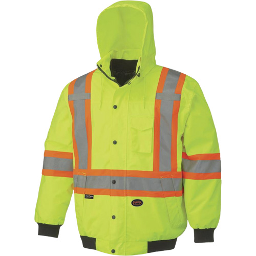 5023 Veste aviateur imperm&eacute;able 7 en 1, Polyester, Jaune lime haute visibilit&eacute;, T-petit NTL Industrial