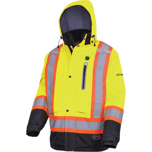 5408 Veste imperm&eacute;able &agrave; isolation thermique, Hommes, Petit, Jaune lime haute visibilit&eacute; NTL Industrial