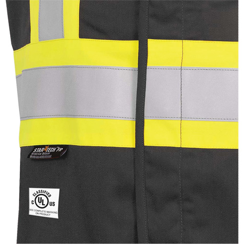 7729 FR-Tech&reg; Flame-Resistant Arc Safety Vest, Small, Black, 10 cal/cm² NTL Industrial