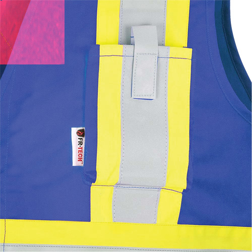 7730 FR-Tech&reg; Flame-Resistant Arc Safety Vest, Small, Royal Blue, 10 cal/cm² NTL Industrial