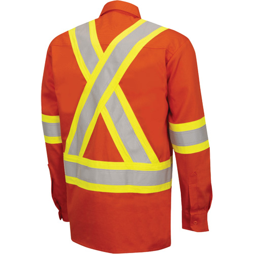7743 Chemise de s&eacute;curit&eacute; ignifug&eacute;e FR-Tech, Petit, Orange haute visibilit&eacute; NTL Industrial
