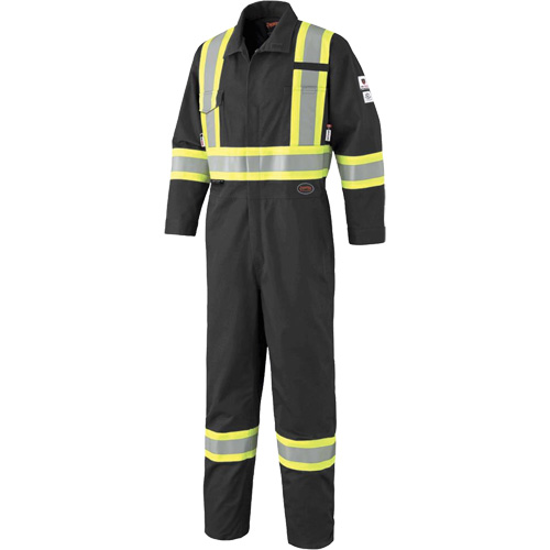 7702BKT FR-Tech&reg; Arc-Rated Coverall, Size 40 (Tall), Black, 10 cal/cm² NTL Industrial