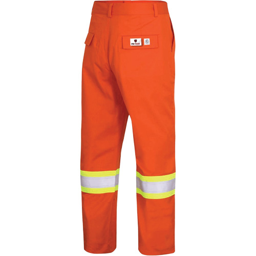 7763 FR-Tech&reg; 88/12 Arc Rated High-Visibility Safety Pants, 36, x 34, High Visibility Orange, 9.7 cal/cm² NTL Industrial