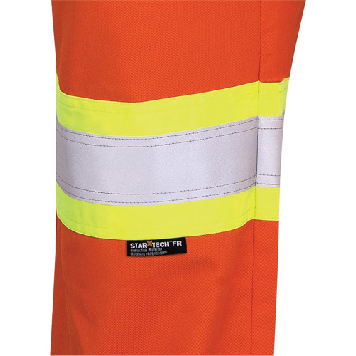 7763 FR-Tech&reg; 88/12 Arc Rated High-Visibility Safety Pants, 36, x 34, High Visibility Orange, 9.7 cal/cm² NTL Industrial