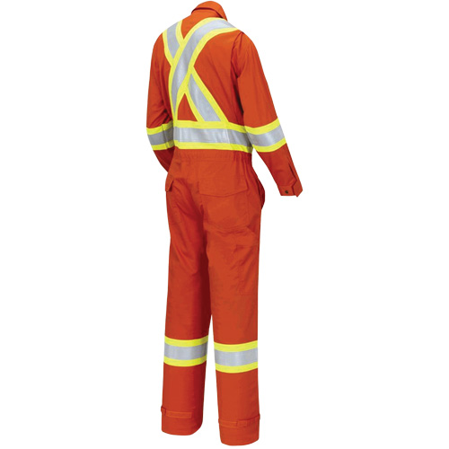 7702W FR-Tech&reg; Women's FR/Arc-Rated Coveralls, Size X-Small, High Visibility Orange, 10 cal/cm² NTL Industrial