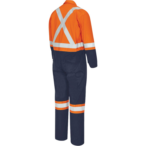 7702BB Combinaison de s&eacute;curit&eacute; FR-Tech 2 tons, Taille 36, Bleu marin/Orange, 10 cal/cm² NTL Industrial