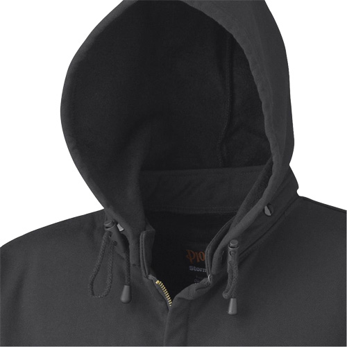 337 Flame-Resistant Zip Style Hoodie, Men's, X-Small, Black, 22 cal/cm² NTL Industrial