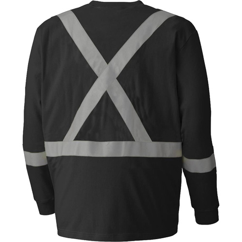 340SFA Chemise de s&eacute;curit&eacute; &agrave; manches longues ignifuge, Petit, Noir NTL Industrial