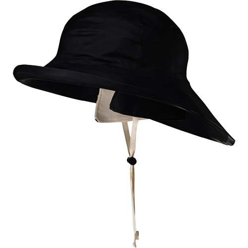 D5050 Black Dry King&reg; Offshore Traditional Sou'wester Hat, Small, Black, Rubber NTL Industrial