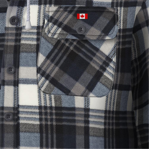 415BG Quilted Hooded Shirt, Men's, X-Small, Multi-Colour NTL Industrial