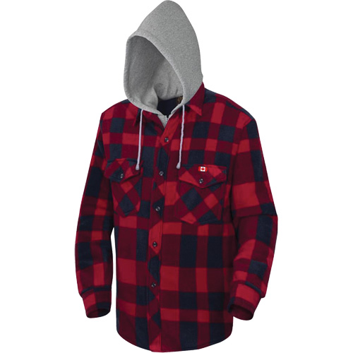 415RB Quilted Hooded Shirt, Men's, Small, Multi-Colour NTL Industrial