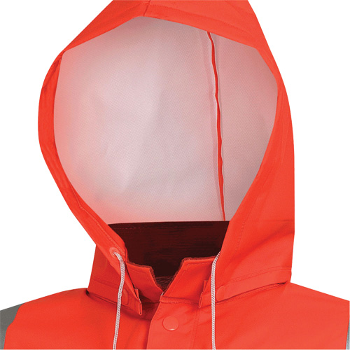 576J Veste de pluie ignifuge haute visibilit&eacute;, Petit, Orange haute visibilit&eacute; NTL Industrial