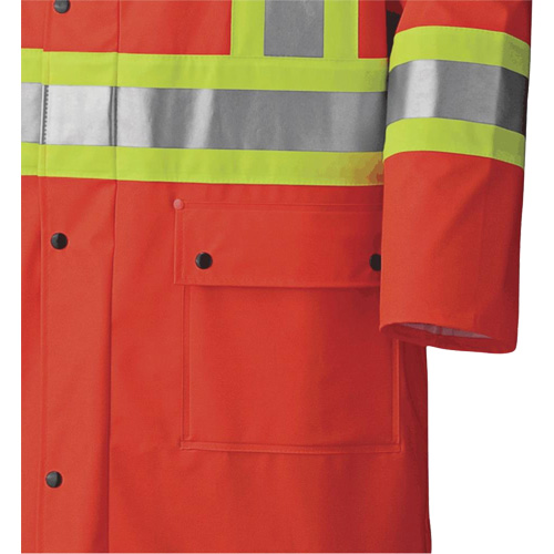 5896 Manteau long imperm&eacute;able et ignifuge, Petit, Orange haute visibilit&eacute; NTL Industrial