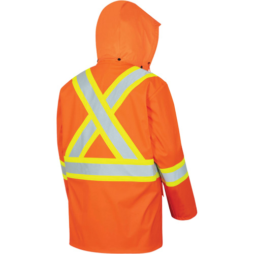 5892PKT High-Visibility FR Waterproof Safety Jacket, X-Small, High Visibility Orange NTL Industrial