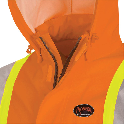 5880 Manteau de pluie ignifuge et protection contre les &eacute;clats d'arc &eacute;lectrique, T-petit, Orange haute visibilit&eacute;, 10 cal/cm² NTL Industrial