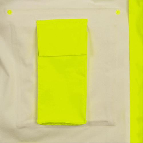5881 Manteau de pluie ignifuge et protection contre les &eacute;clats d'arc &eacute;lectrique, T-petit, Jaune haute visibilit&eacute;, 10 cal/cm² NTL Industrial