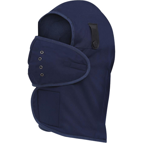 565N Doublure de casque de protection &agrave; col long, Doublure en Molleton, Taille unique, Bleu marin NTL Industrial