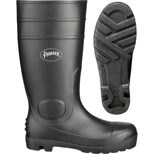 1011 Safety Boots, PVC, Size 10, Puncture Resistant Sole NTL Industrial