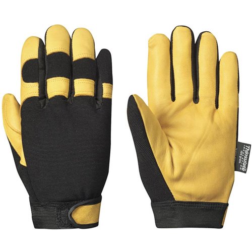 891 Mechanic's Style Insulated Ergonomic Gloves, Grain Goatskin Palm, Size Small NTL Industrial