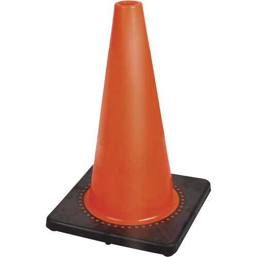 181P Premium Flexible Safety Cone, 18", Orange NTL Industrial