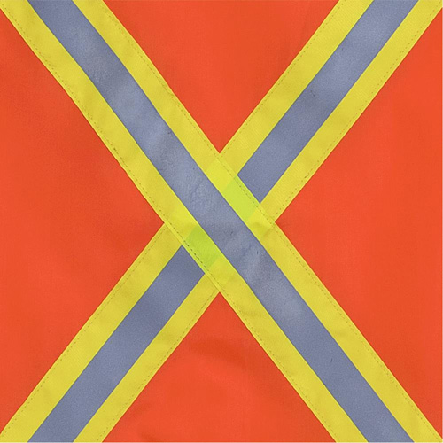 353 Flag with Reflective Tape, Polyester NTL Industrial