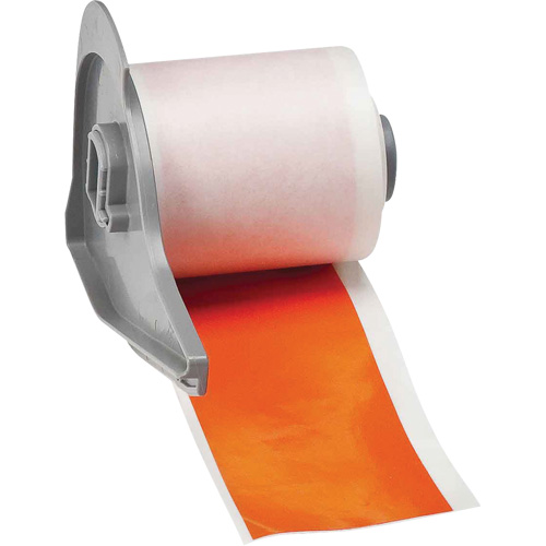 All-Weather Permanent Adhesive Label Tape, Vinyl, Orange, 2" Width NTL Industrial