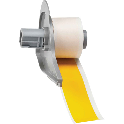 All-Weather Permanent Adhesive Label Tape, Vinyl, Yellow, 1" Width NTL Industrial