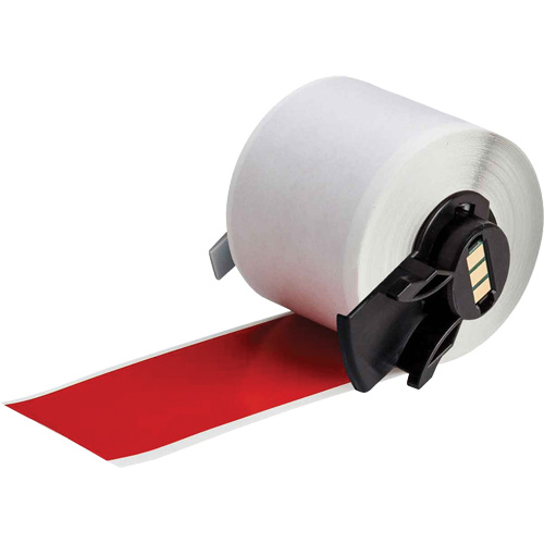 Multi-Purpose Label Tape, Vinyl, Red, 1.9" Width NTL Industrial