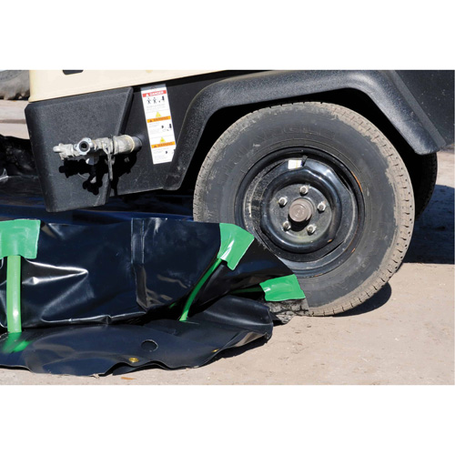 Ultra-Containment Berm&reg;, 179 US gal. Capacity, 4' W x 6' L x 12" H, Stake Wall NTL Industrial