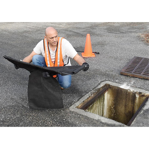 Square Ultra-Drain Guard&reg; Catch Basin Insert with Overflow Port, Oil & Sediment, 16" - 28" L x 20" - 36" W NTL Industrial
