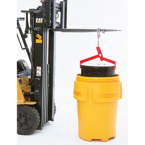 Ultra-Drum Lifter, 55 gal. US (45 gal. imp.), Cap. 1000 lb/453 kg NTL Industrial