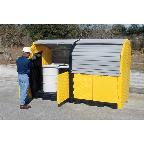 Kit dextension avec drain pour Ultra-Hard Top Spill Pallets, 64" lo x 79" la x 62" h, Capacit&eacute; de charge 9000 lb NTL Industrial