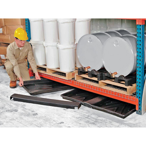 Triple-Tray Ultra-Rack Containment Tray&reg;, 72" L x 44" W x 2.8" H, 24 US gal. Spill Capacity NTL Industrial