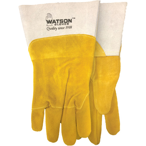 Ram Tough Welding Gloves, Goat Grain/Split Cowhide, Size Medium NTL Industrial