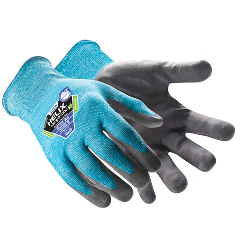 Gants r&eacute;sistants aux coupures Helix 3055 Bamboo TwinFlex, 2T-petit/5, Calibre 18, Rev&ecirc;tement Nitrile, ASTM ANSI niveau A4 NTL Industrial
