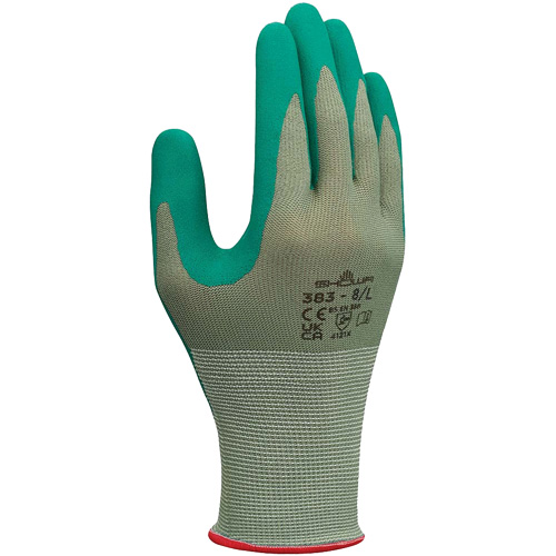 Gants de travail biod&eacute;gradables 383, 6/Petit, R&ecirc;vetement Nitrile, Calibre 13, Enveloppe en Polyester NTL Industrial